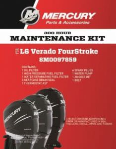 OEM Service Kits Mercury/Mariner OBM 100hr Verado L6 (2B144022 & below) (click for enlarged image)